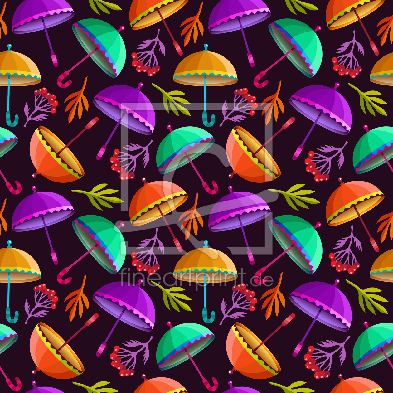 Bild-Nr.: 9008251 Fliegende Regenschirme erstellt von patterndesigns-com