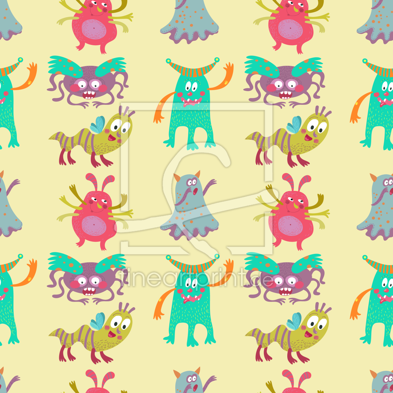 Bild-Nr.: 9008255 Lustige Monster erstellt von patterndesigns-com