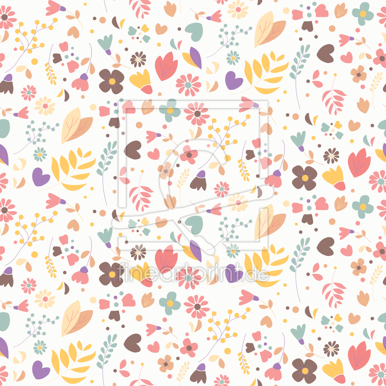 Bild-Nr.: 9008296 Handgezeichnete Blumen erstellt von patterndesigns-com