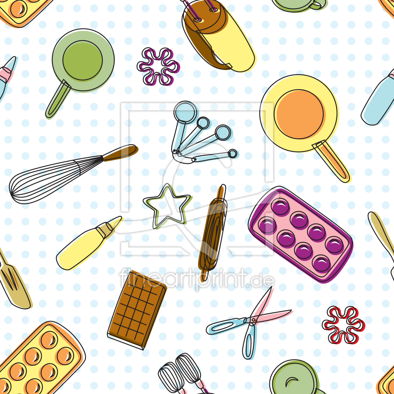 Bild-Nr.: 9008321 Einen Kuchen Backen erstellt von patterndesigns-com