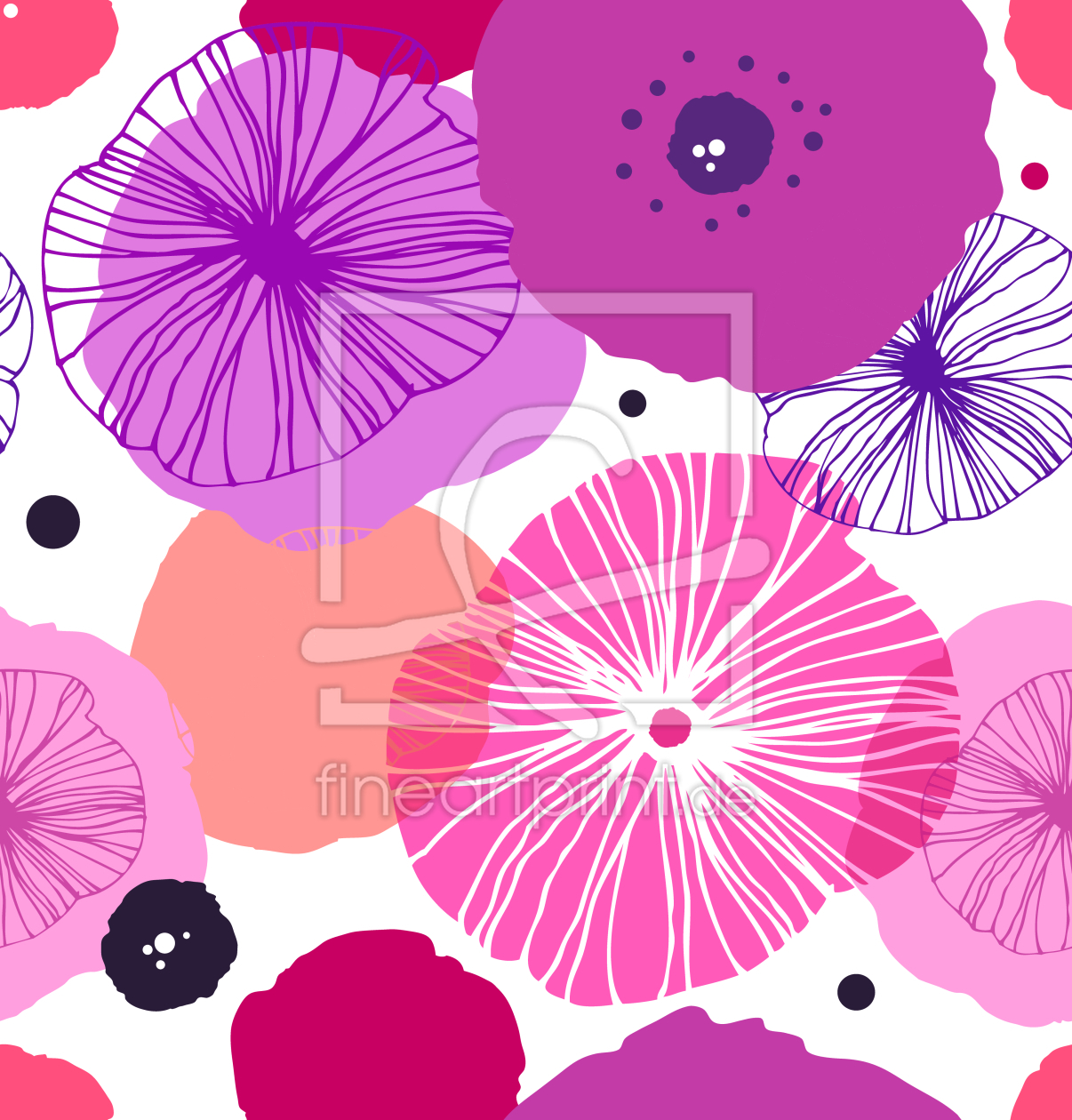 Bild-Nr.: 9008325 Stilvoller Mohn erstellt von patterndesigns-com