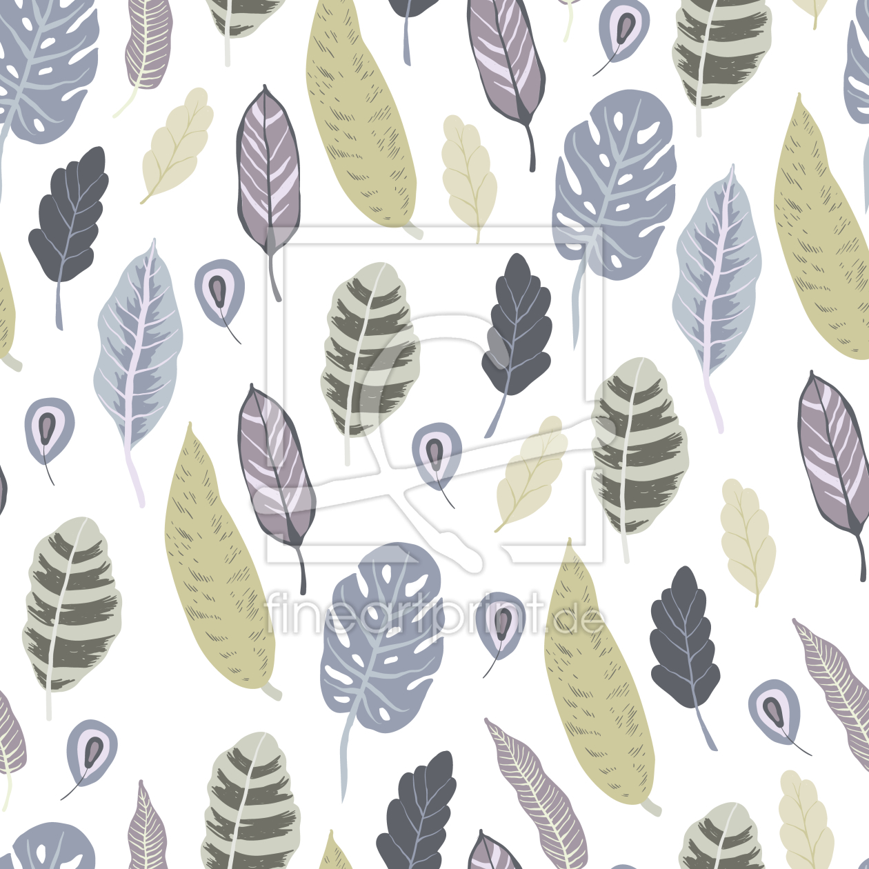 Bild-Nr.: 9008354 Dschungel Blatt Sammlung erstellt von patterndesigns-com