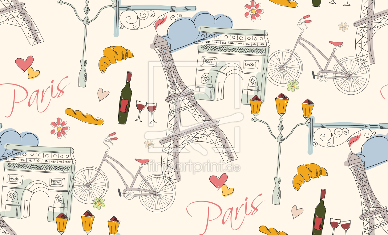 Bild-Nr.: 9008462 Paris erstellt von patterndesigns-com