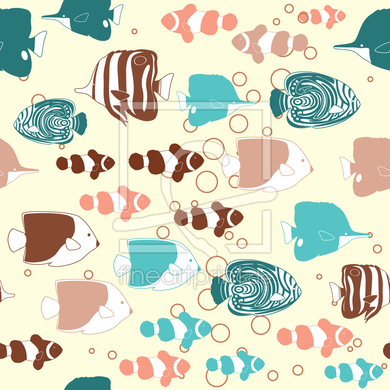 Bild-Nr.: 9008581 Tropische Fische Versammlung erstellt von patterndesigns-com