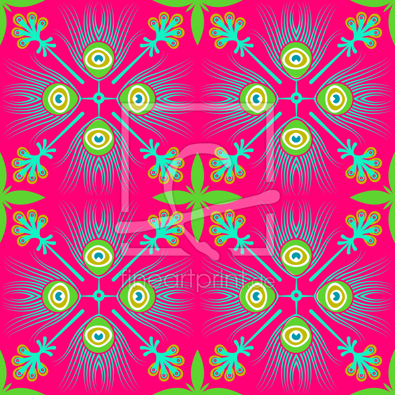 Bild-Nr.: 9008597 Talavera Pfauenauge erstellt von patterndesigns-com