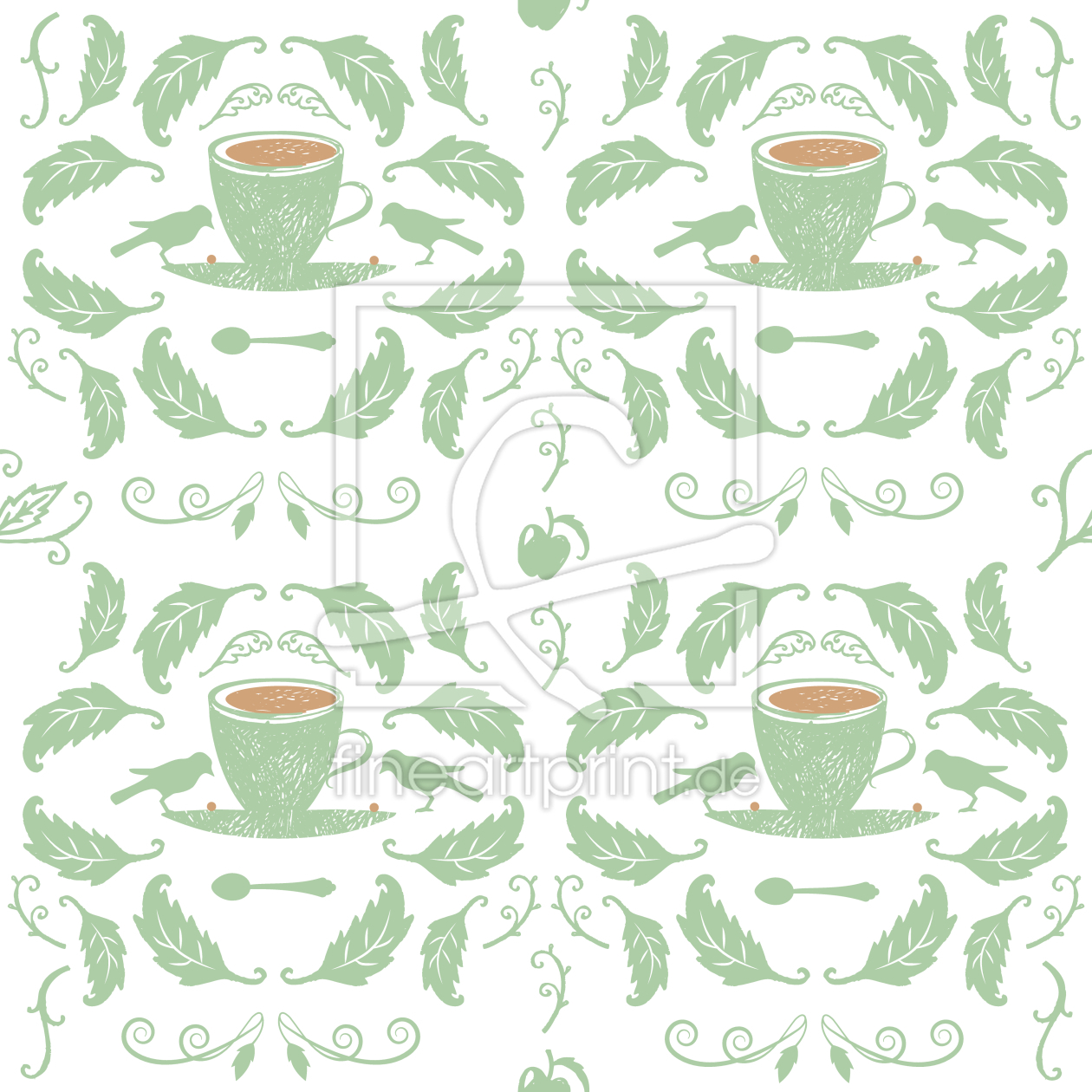Bild-Nr.: 9008601 Tee Für Zwei erstellt von patterndesigns-com