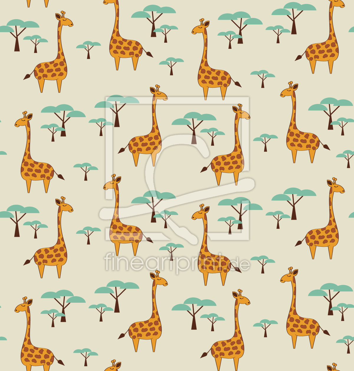 Bild-Nr.: 9008651 Niedliche Giraffen erstellt von patterndesigns-com