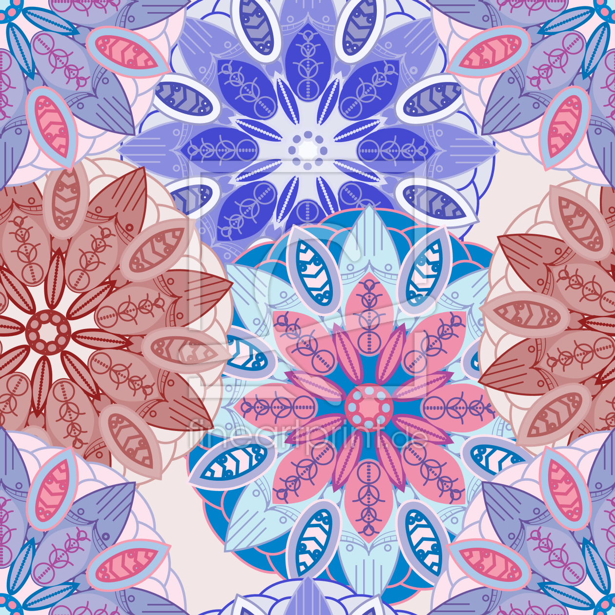 Bild-Nr.: 9008801 Blumen Mandala Traum erstellt von patterndesigns-com