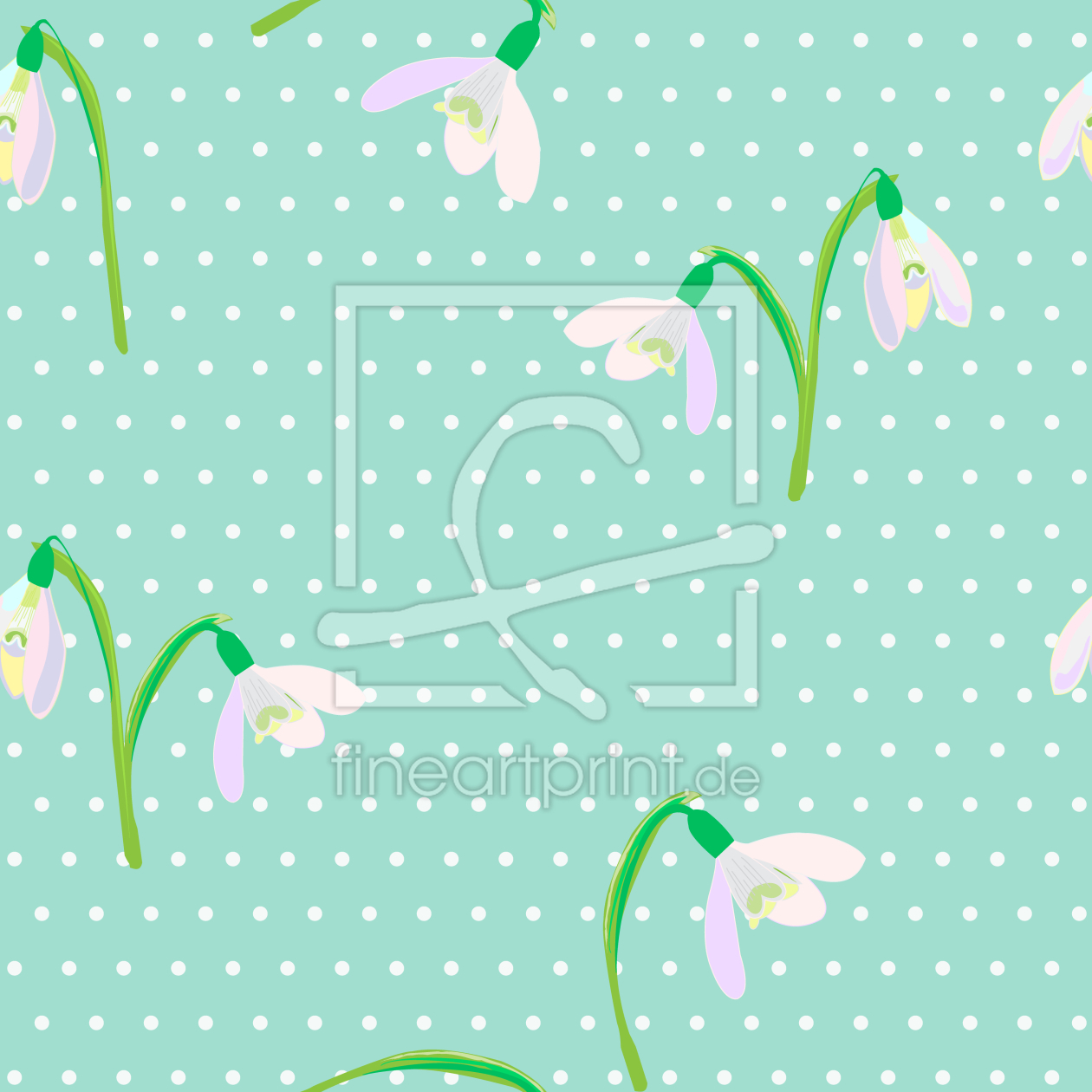 Bild-Nr.: 9008861 Polkadot Schneeglöckchen erstellt von patterndesigns-com