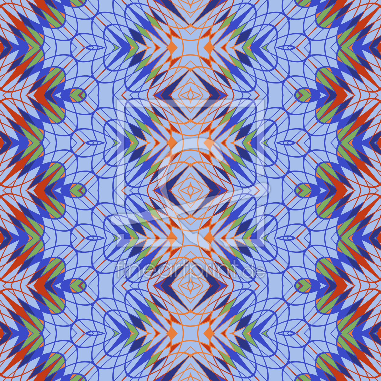 Bild-Nr.: 9008898 Gespiegelte Maschen erstellt von patterndesigns-com