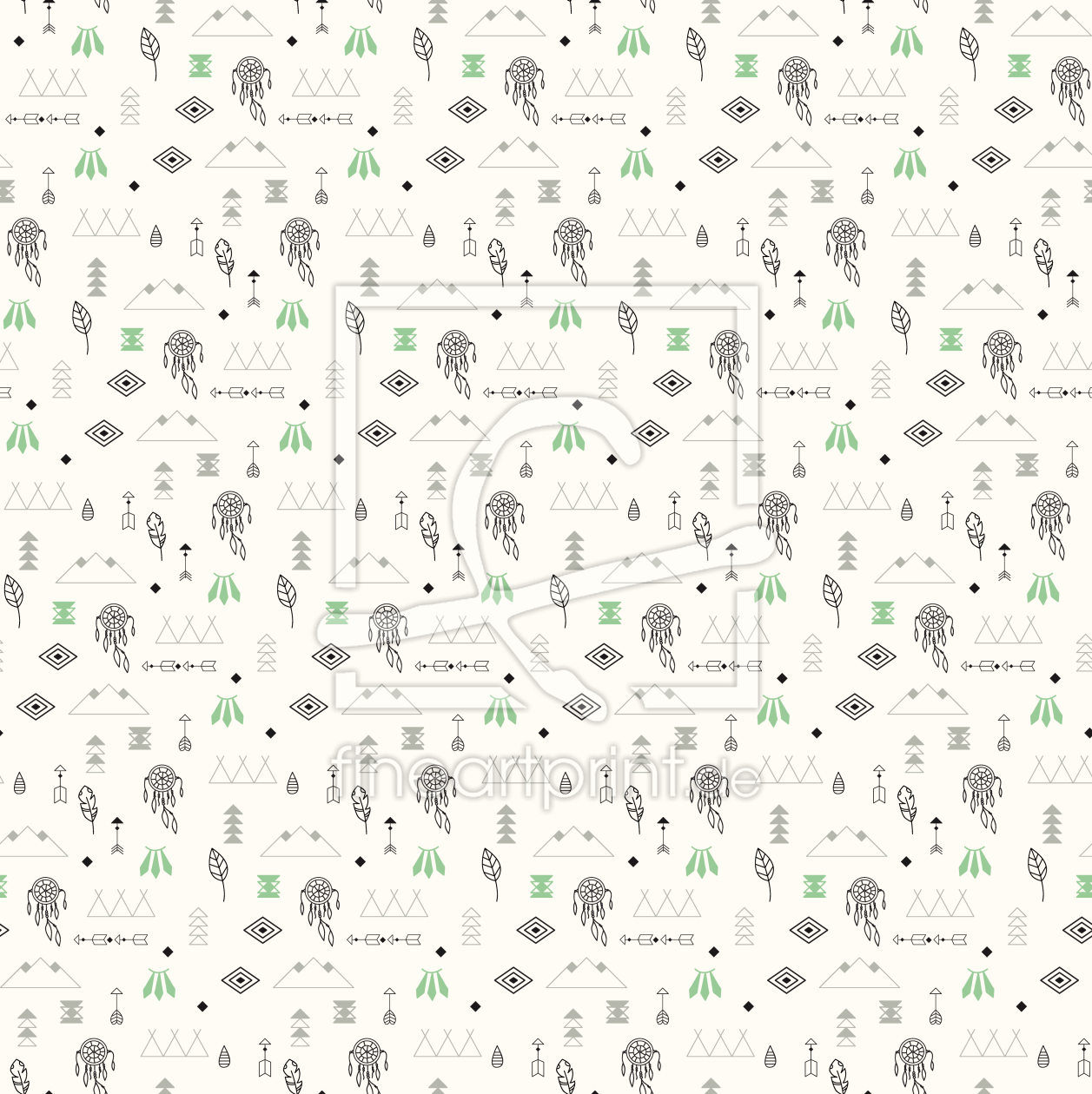 Bild-Nr.: 9008937 Indianische Symbole erstellt von patterndesigns-com