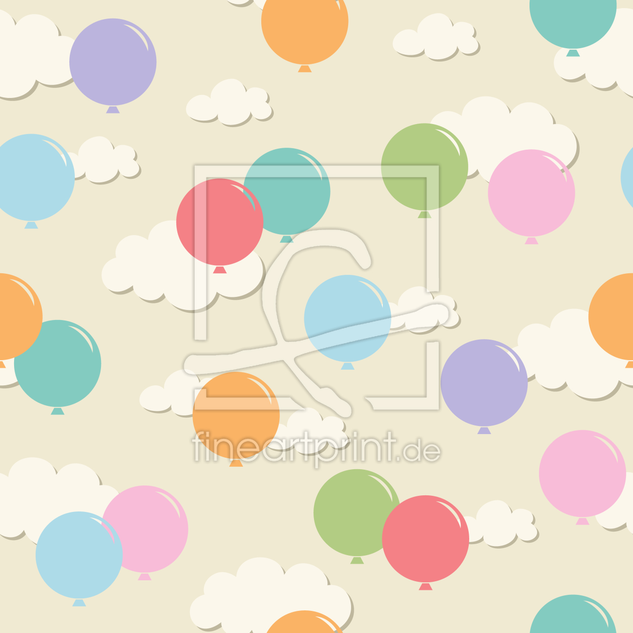 Bild-Nr.: 9008938 Luftballons In Den Wolken erstellt von patterndesigns-com
