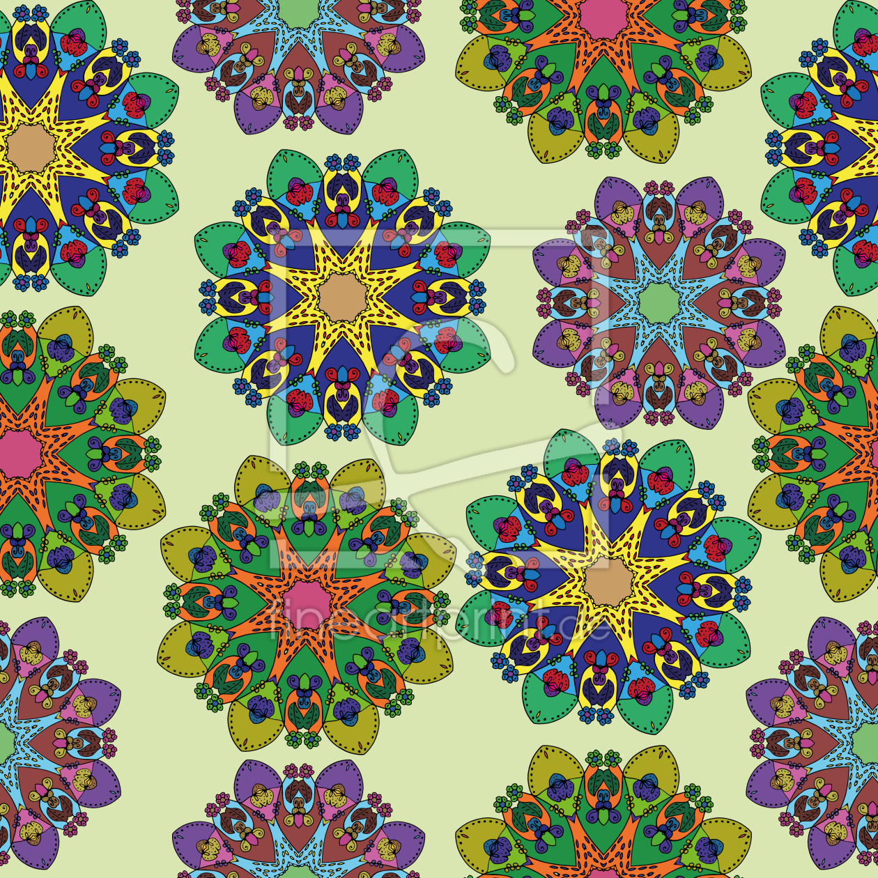 Bild-Nr.: 9009043 Mandala Variationen erstellt von patterndesigns-com