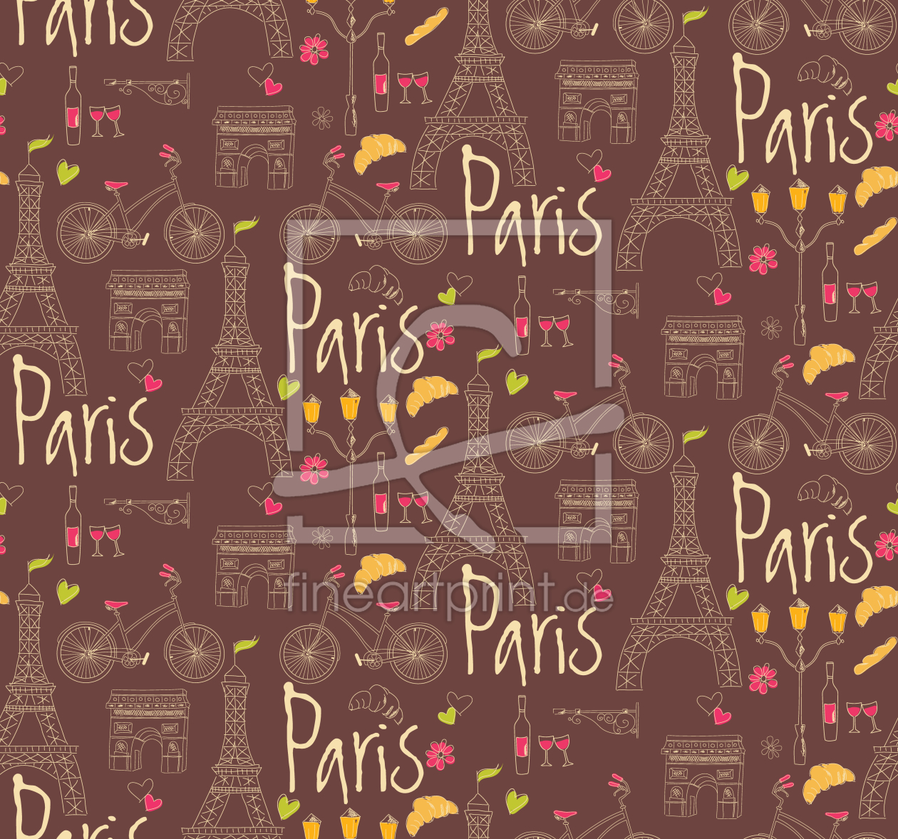 Bild-Nr.: 9009044 Ich Liebe Paris erstellt von patterndesigns-com