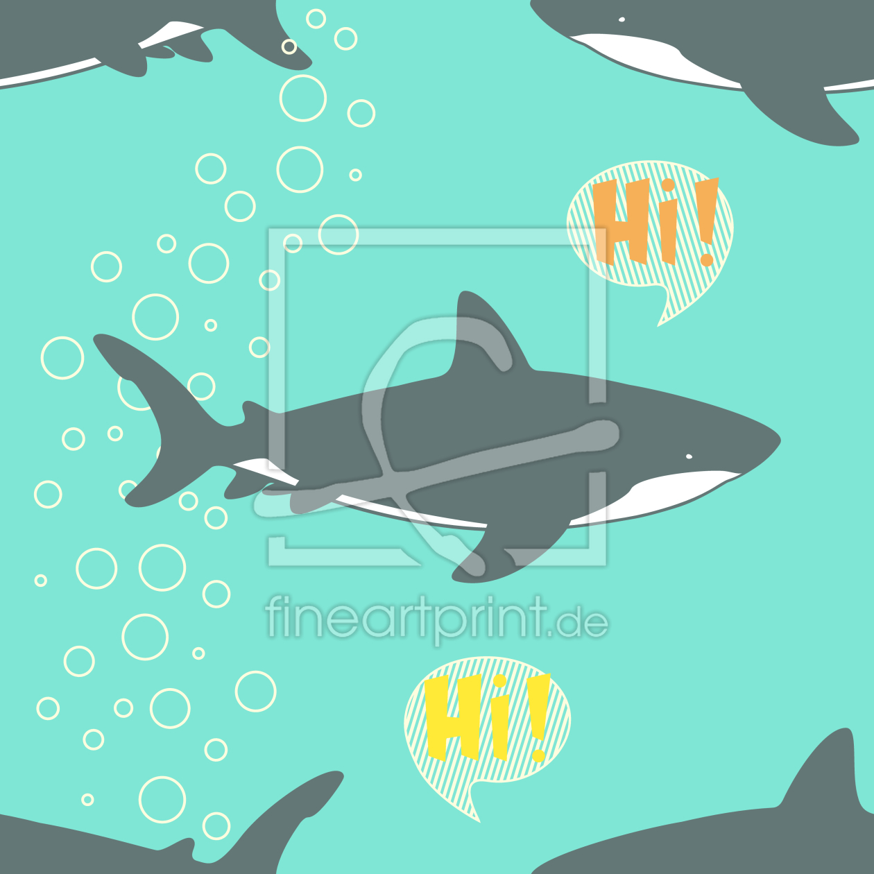 Bild-Nr.: 9009097 Hallo Hai erstellt von patterndesigns-com