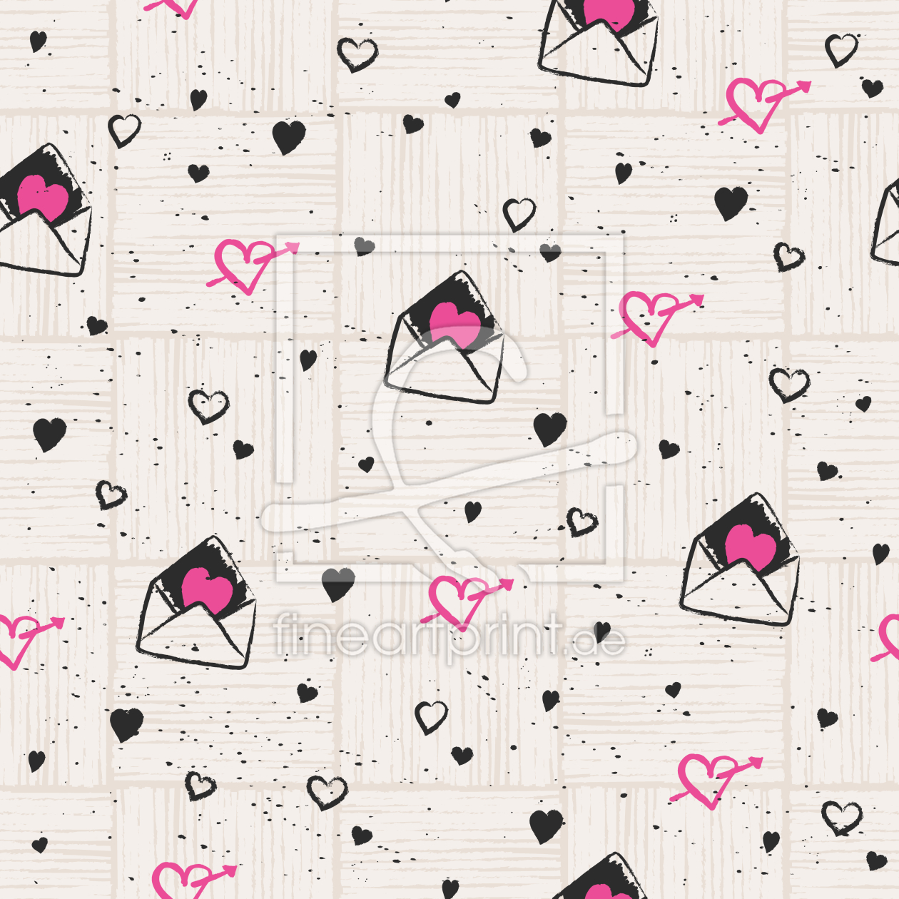 Bild-Nr.: 9009122 Herzige Liebesbriefe erstellt von patterndesigns-com