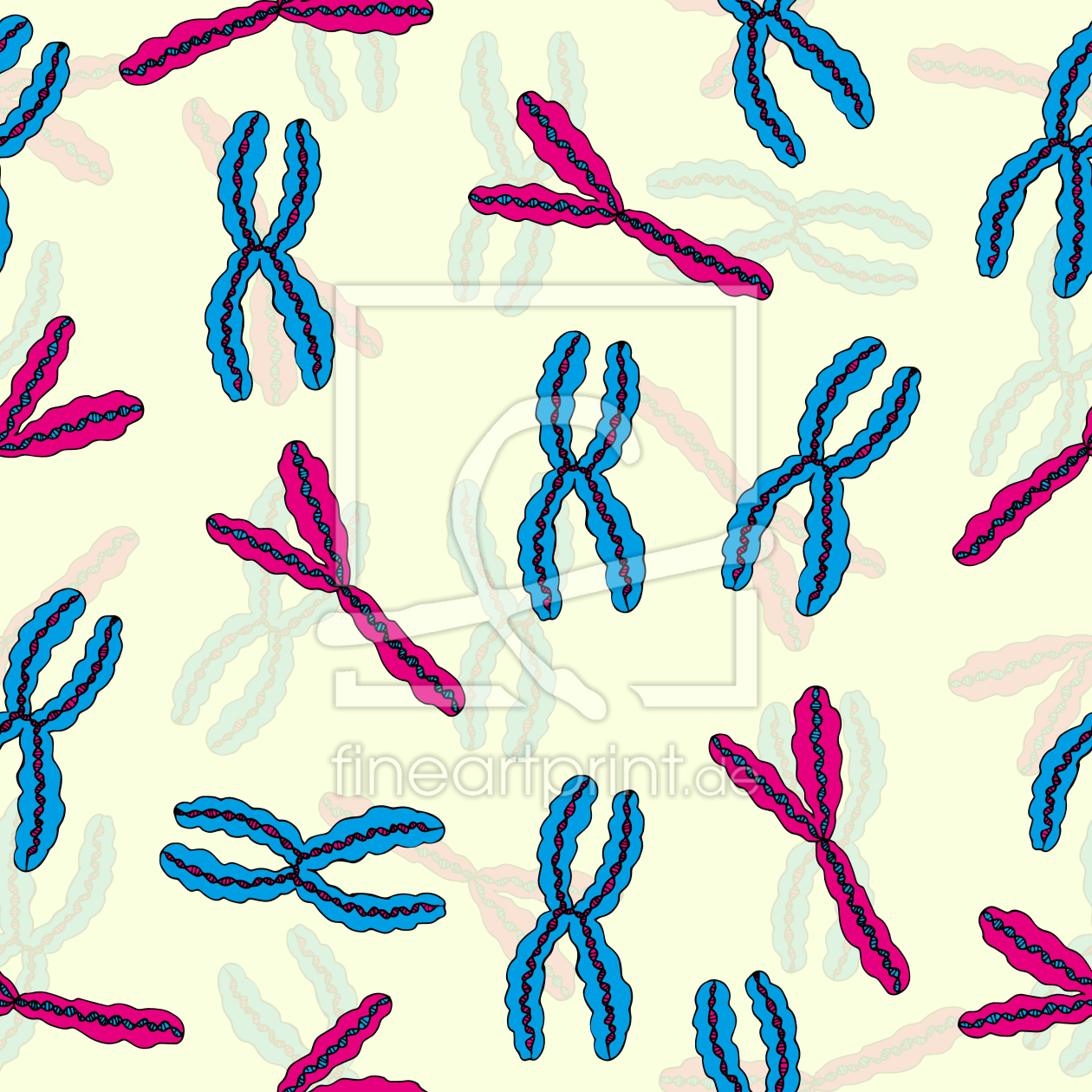 Bild-Nr.: 9009135 X Y Chromosom erstellt von patterndesigns-com