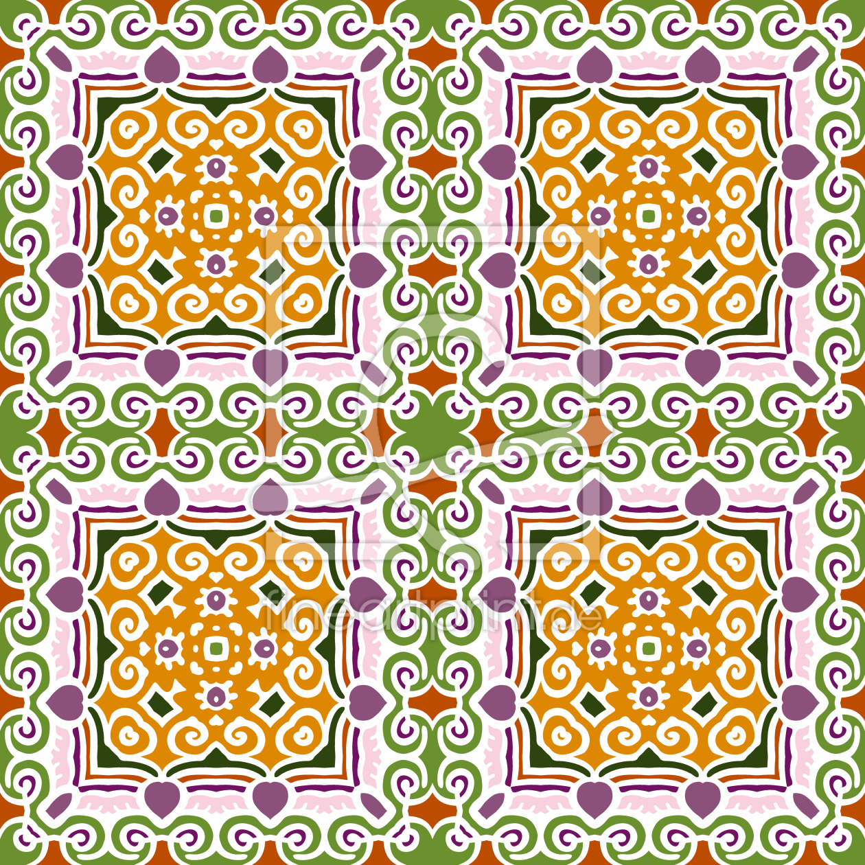 Bild-Nr.: 9009211 Orientalische Fliese erstellt von patterndesigns-com