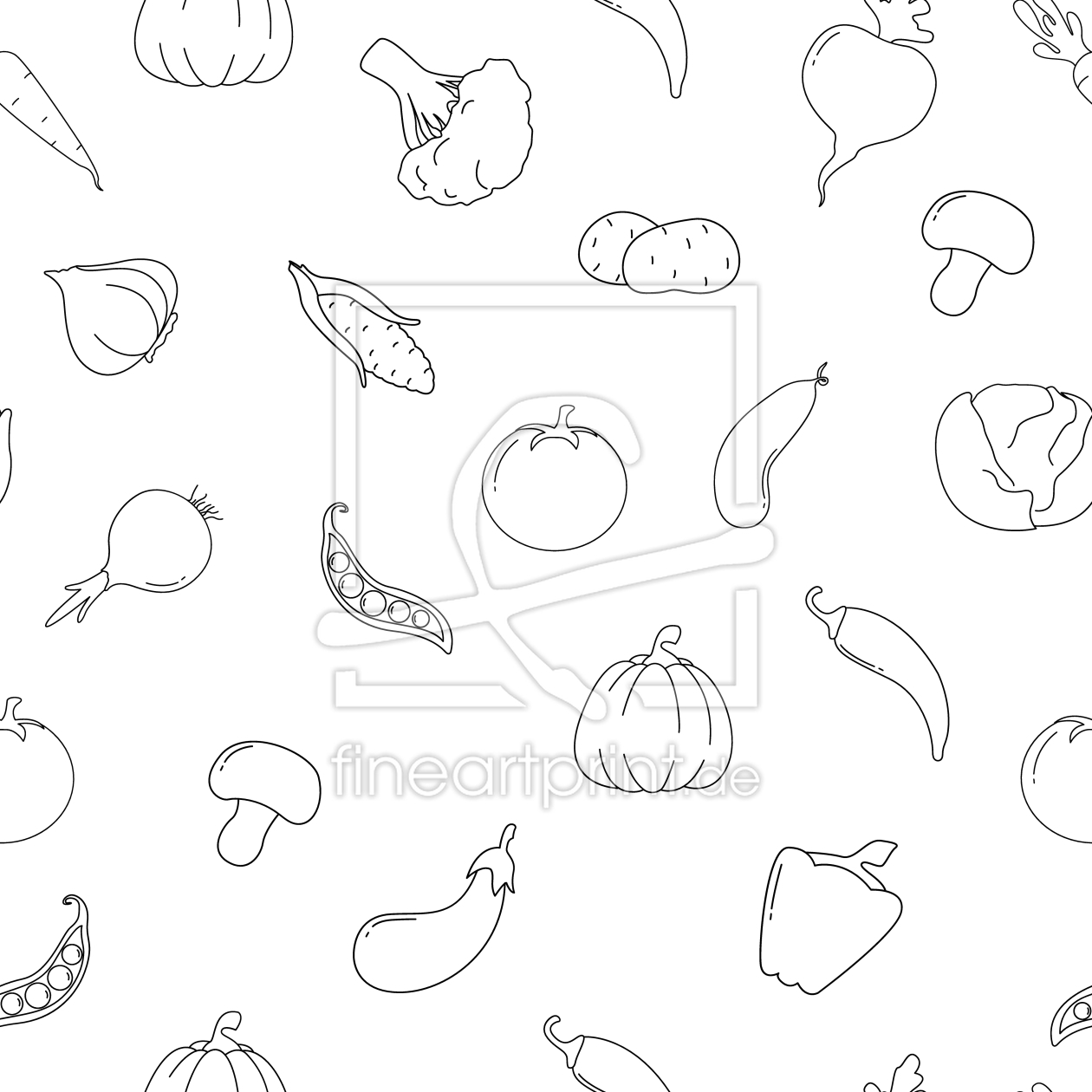Bild-Nr.: 9009224 Gemüse Durcheinander erstellt von patterndesigns-com