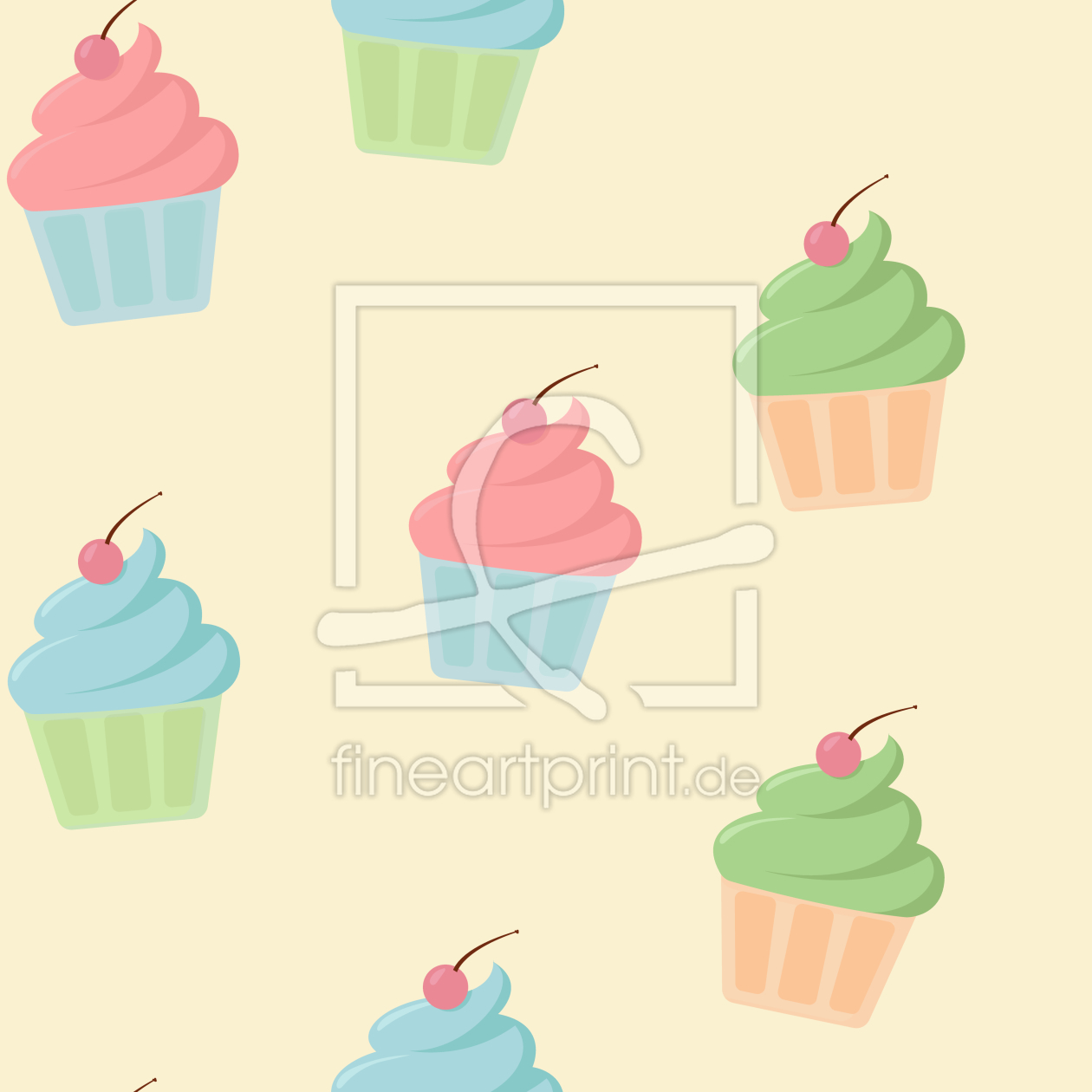 Bild-Nr.: 9009332 Kirsch Cupcakes erstellt von patterndesigns-com