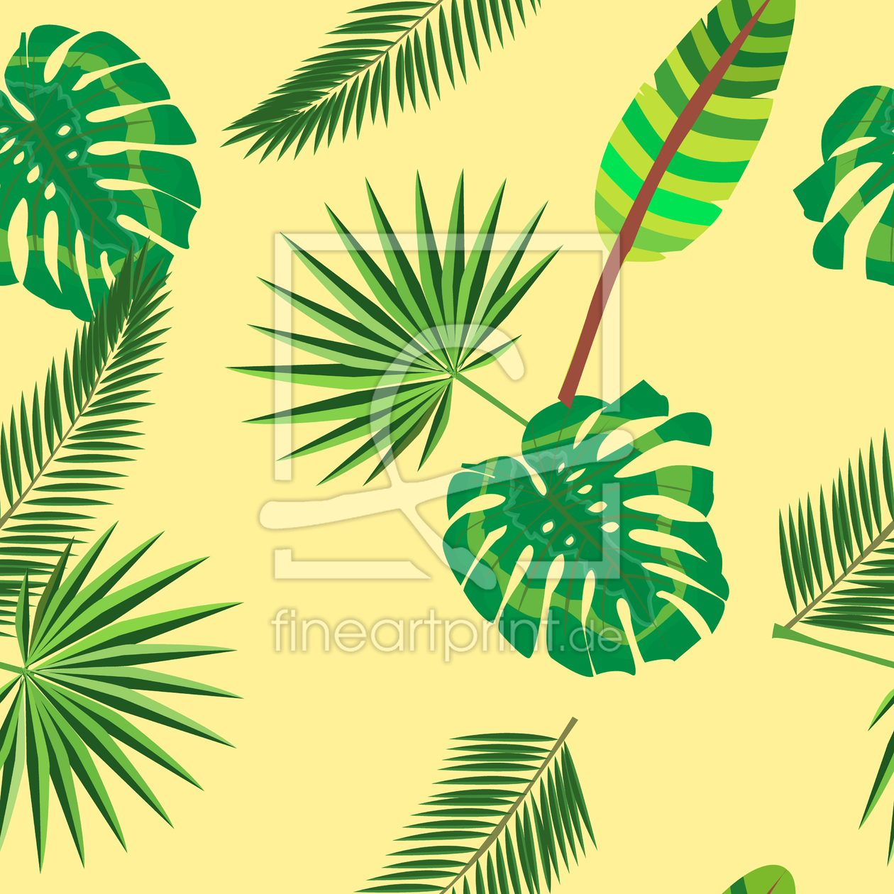 Bild-Nr.: 9009335 Tropischer Blatt Dschungel erstellt von patterndesigns-com