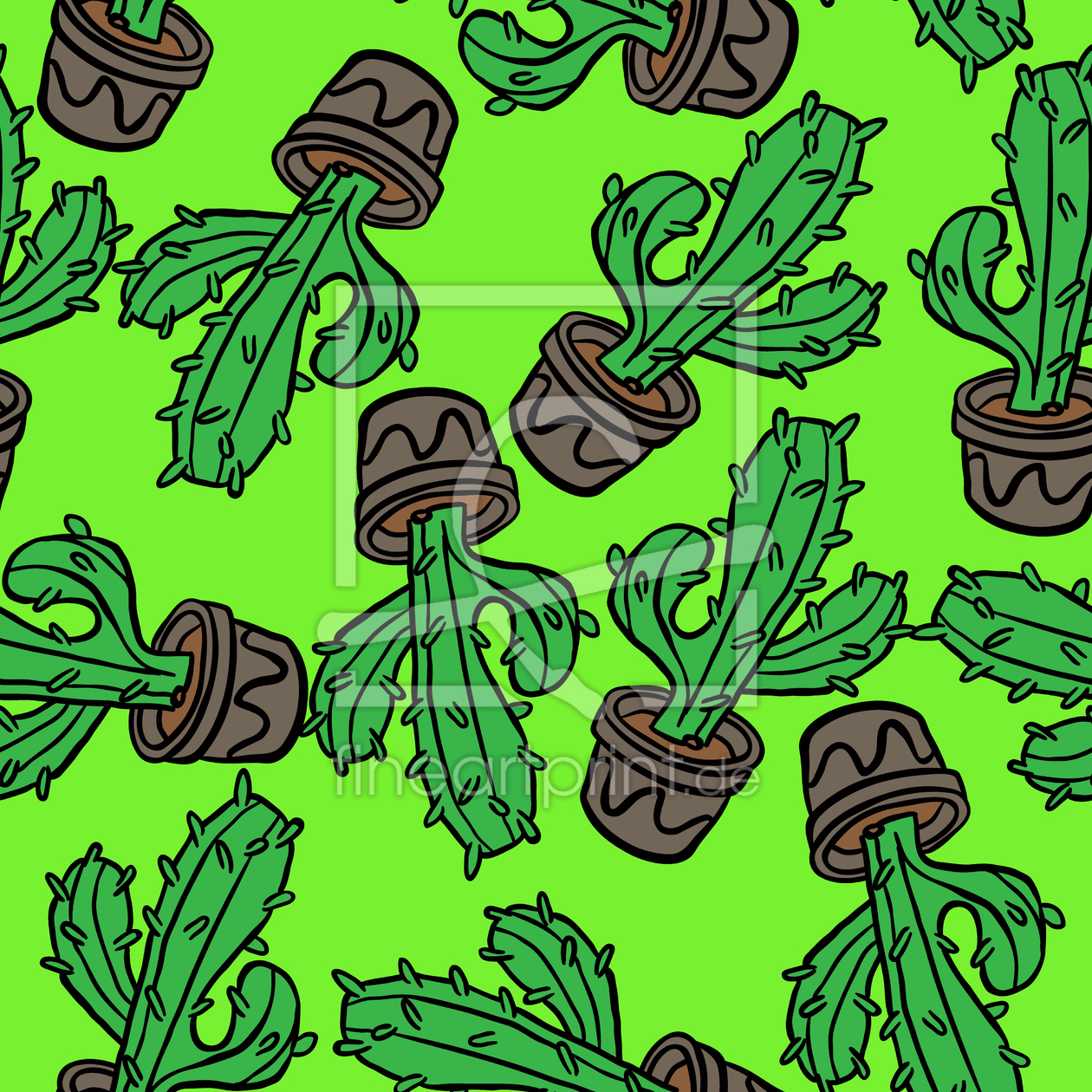 Bild-Nr.: 9009373 Cartoon Kaktus erstellt von patterndesigns-com