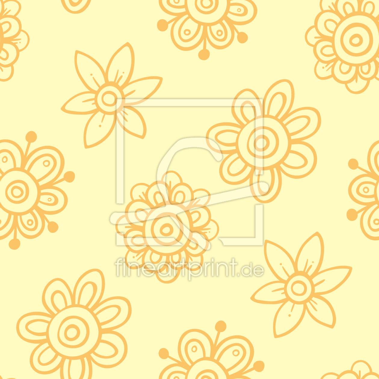 Bild-Nr.: 9009436 Sonnige abstrakte Blüten erstellt von patterndesigns-com