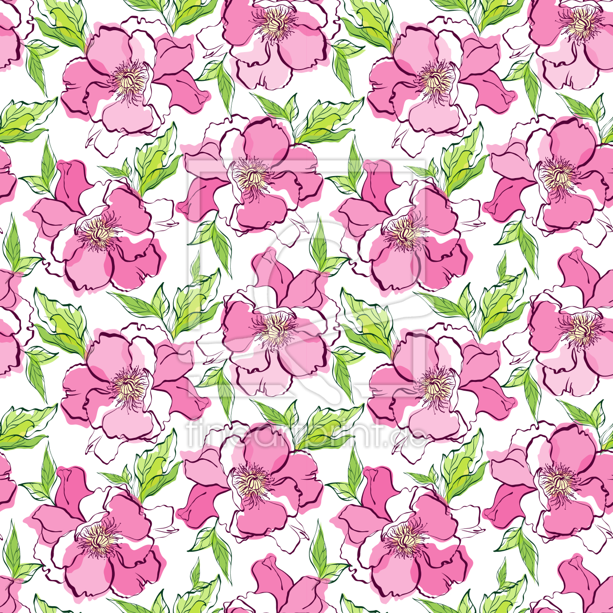 Bild-Nr.: 9009531 Natürliche Rosen erstellt von patterndesigns-com