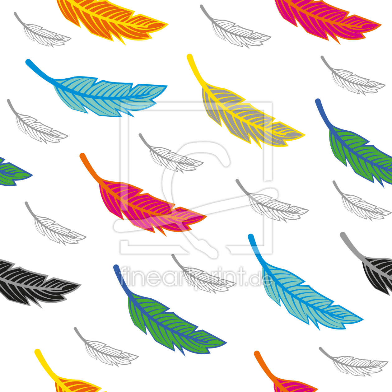 Bild-Nr.: 9009576 Fliegende Federn erstellt von patterndesigns-com