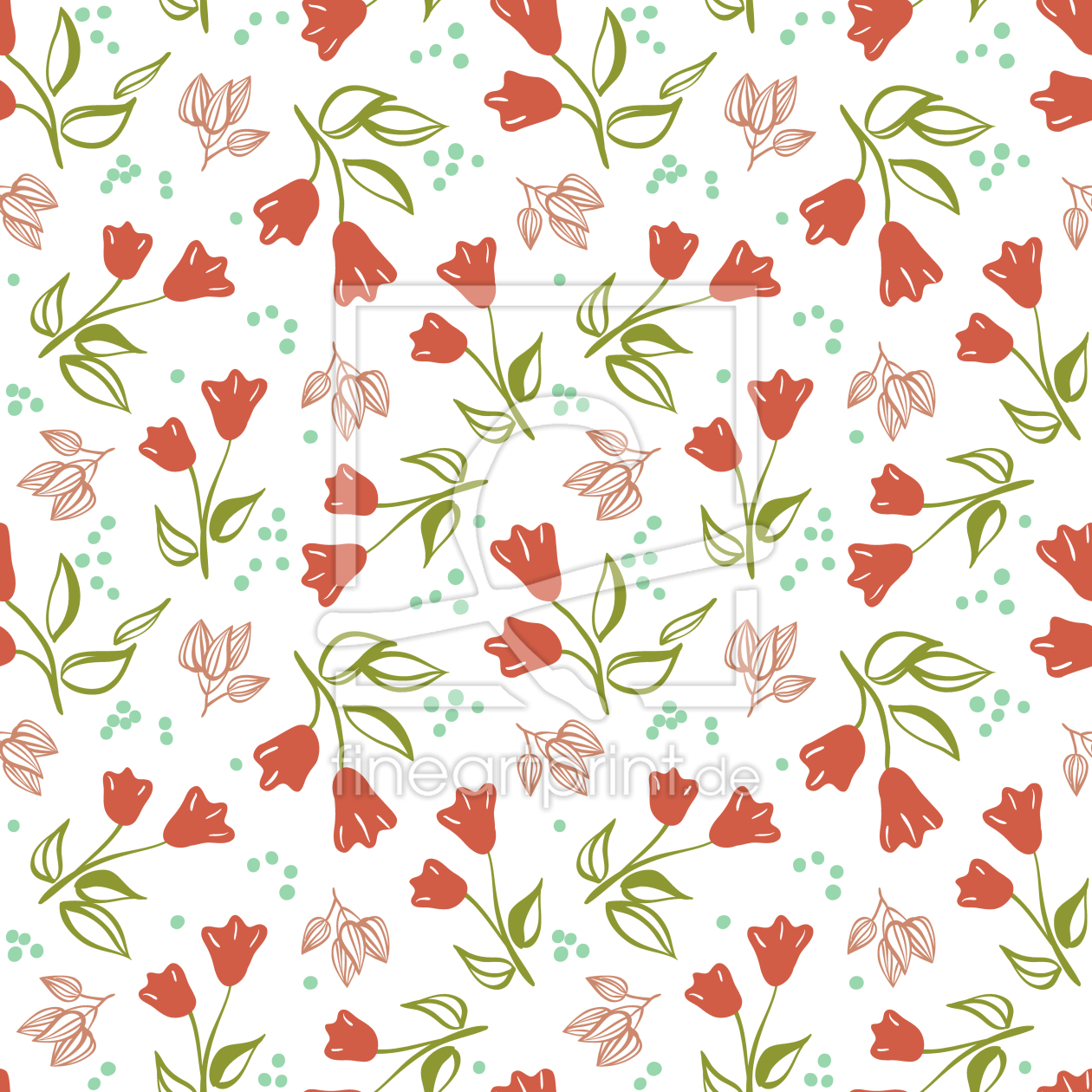 Bild-Nr.: 9009629 Verstreute Tulpen erstellt von patterndesigns-com