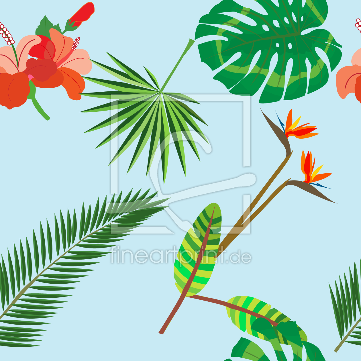 Bild-Nr.: 9009691 Tropische Pflanzen erstellt von patterndesigns-com