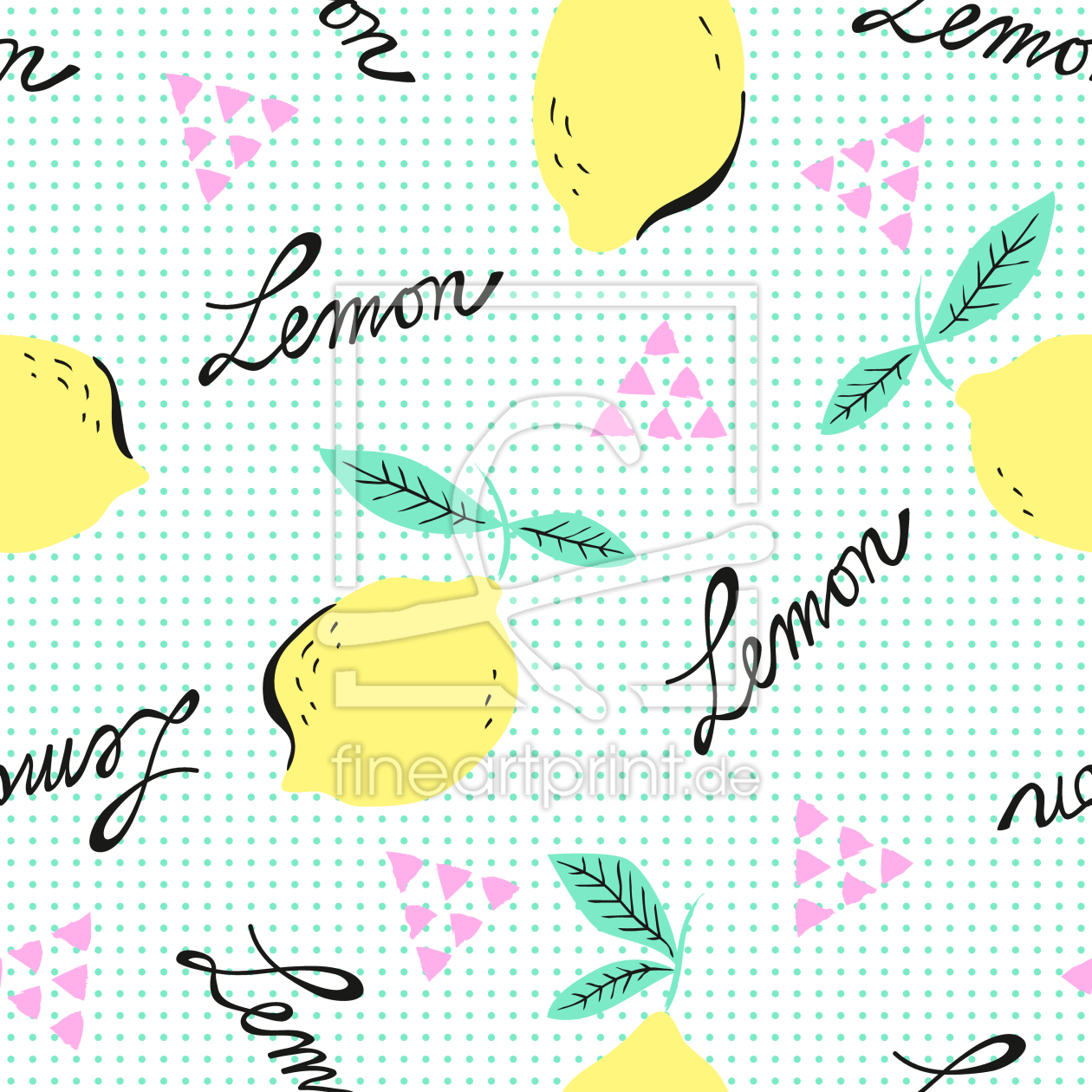 Bild-Nr.: 9009707 Hipster Zitronen erstellt von patterndesigns-com