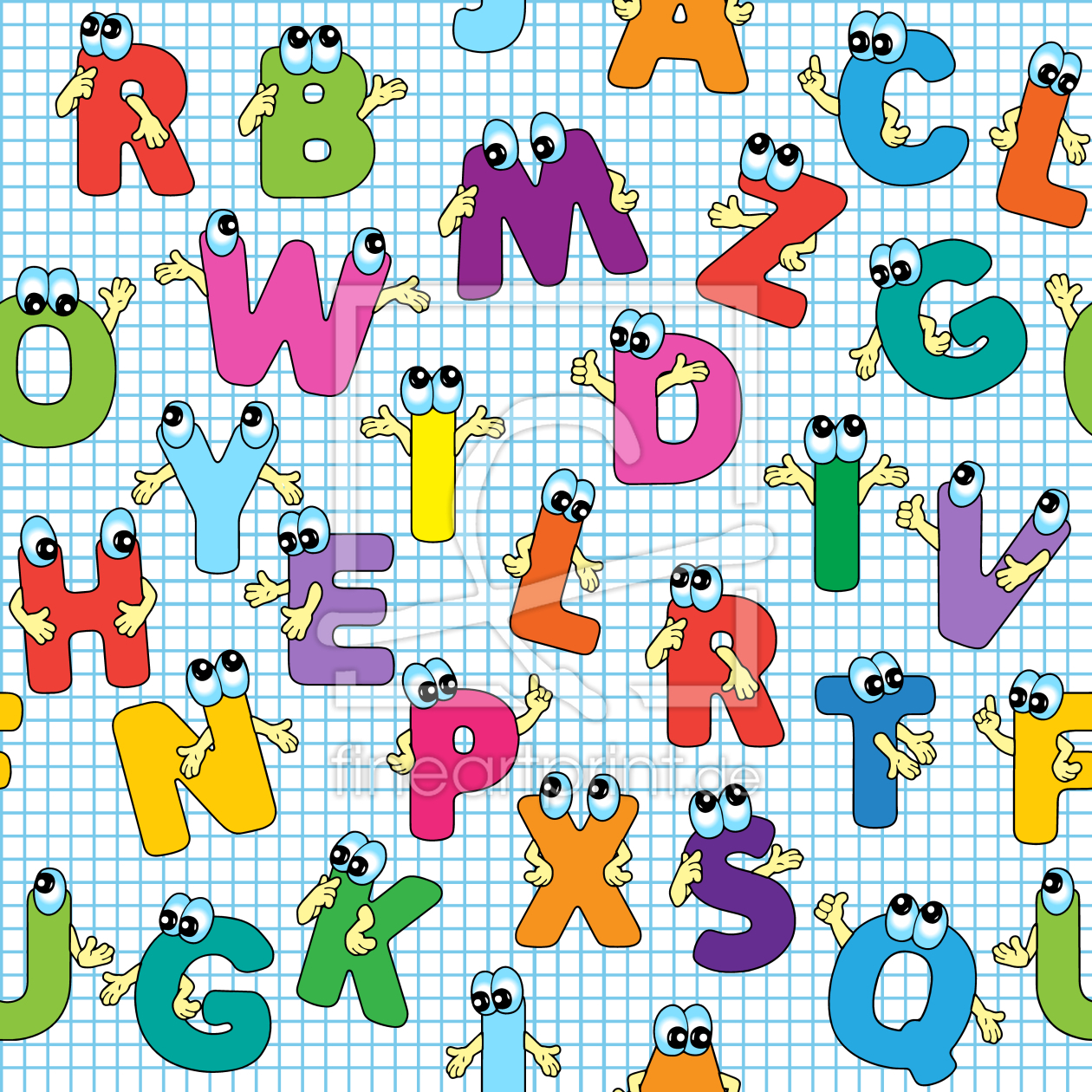 Bild-Nr.: 9009717 Lustige Buchstaben erstellt von patterndesigns-com