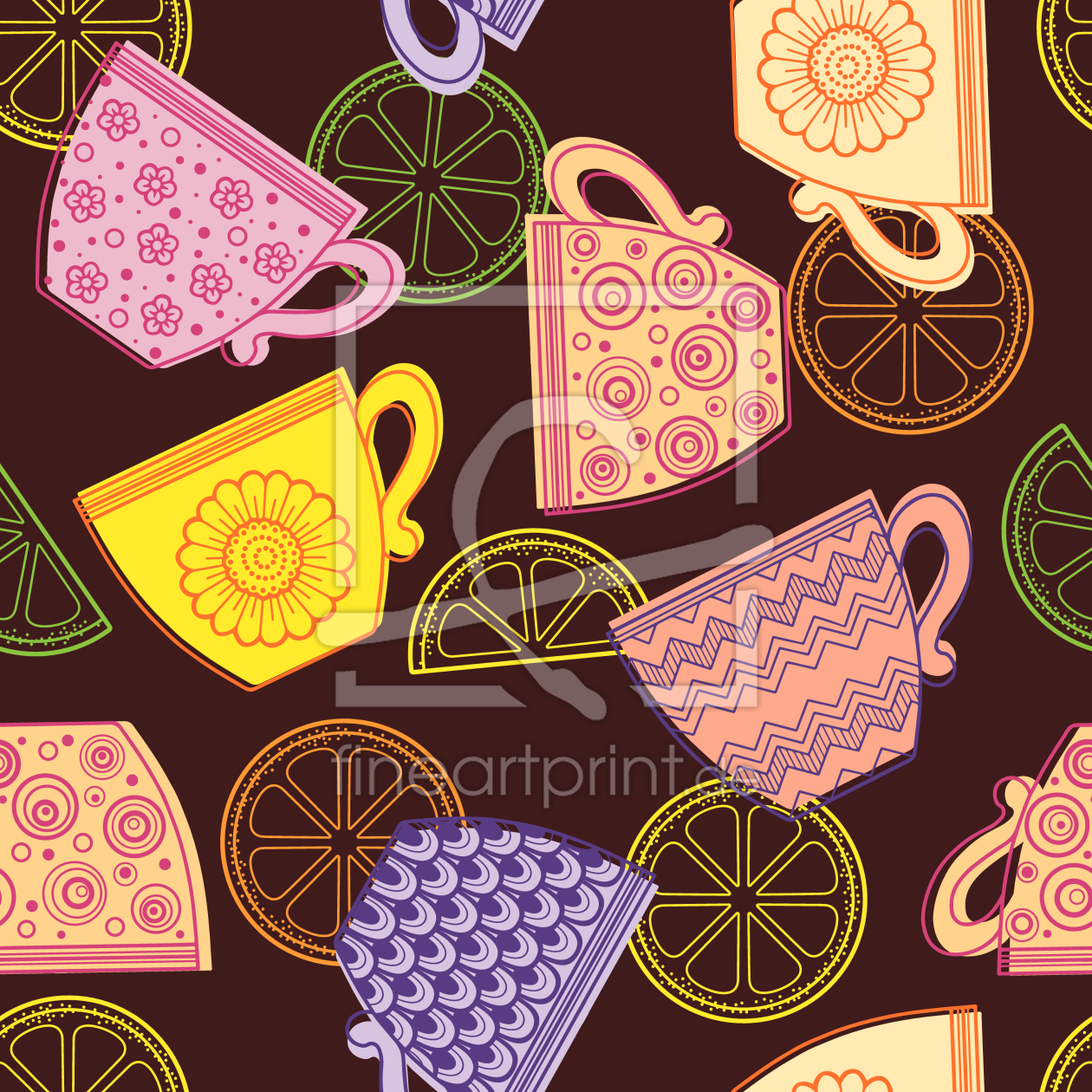 Bild-Nr.: 9009794 Tasse Tee erstellt von patterndesigns-com