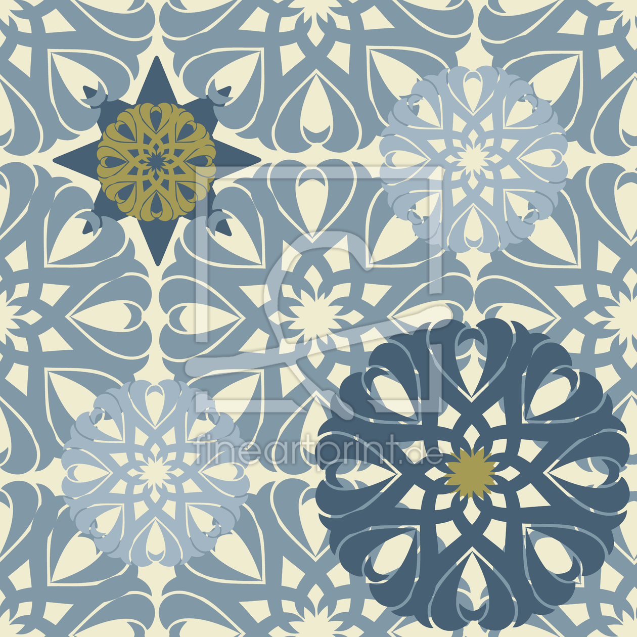 Bild-Nr.: 9009821 Vergoldete Schneeflocken erstellt von patterndesigns-com