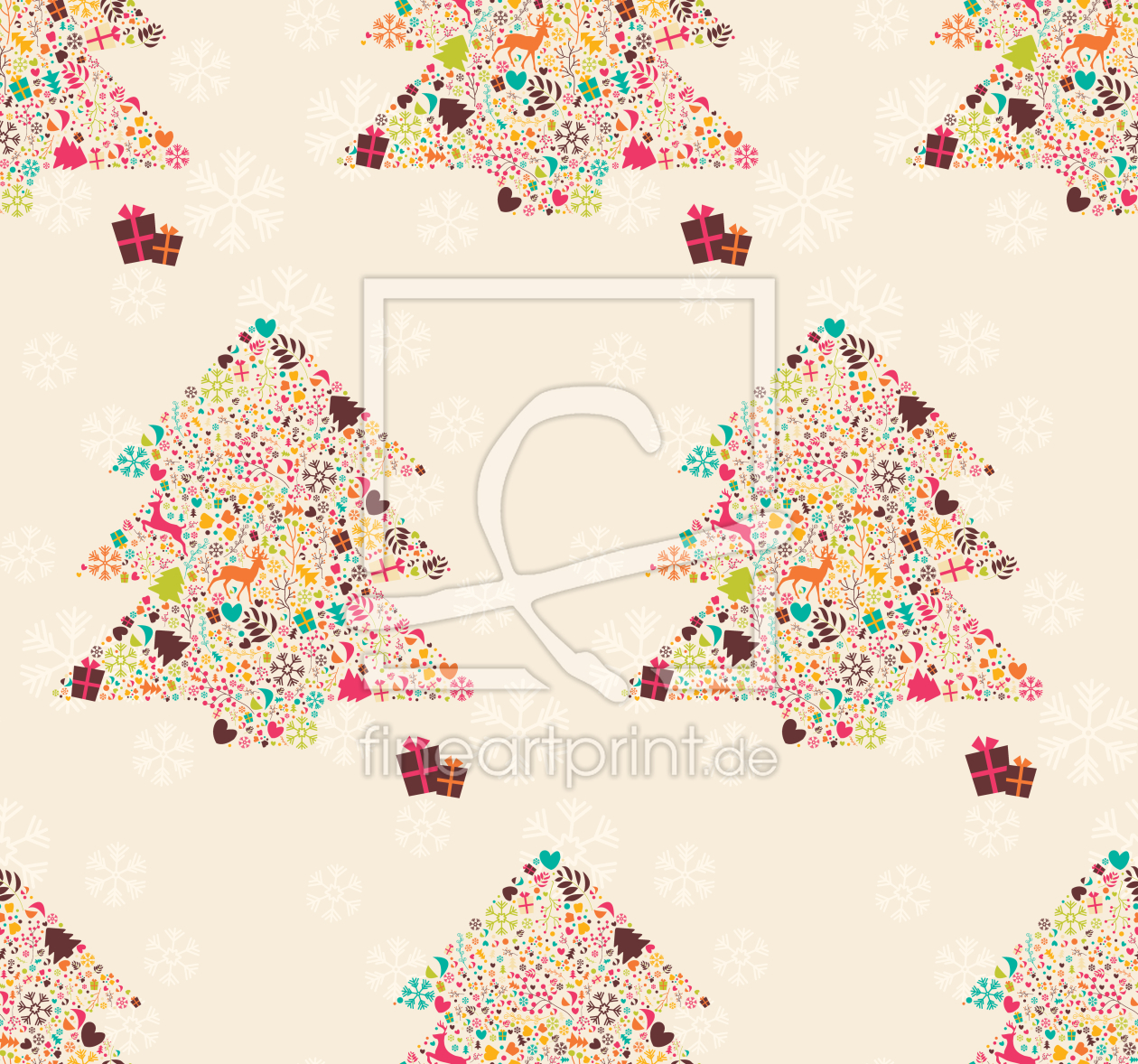 Bild-Nr.: 9009840 Dekorierte Weihnachtsbäume erstellt von patterndesigns-com