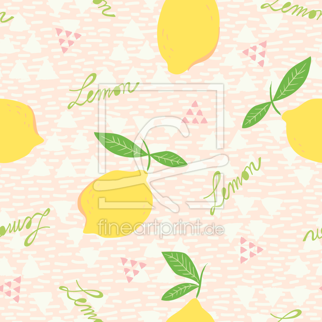 Bild-Nr.: 9009898 Zitronen und Dreiecke erstellt von patterndesigns-com