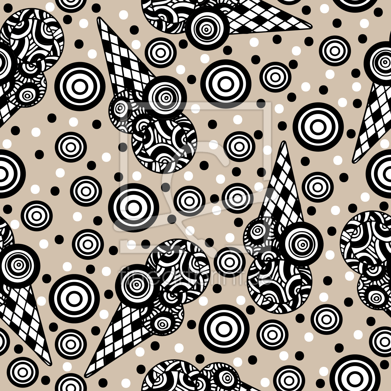 Bild-Nr.: 9009921 Psychedelisches Eis erstellt von patterndesigns-com