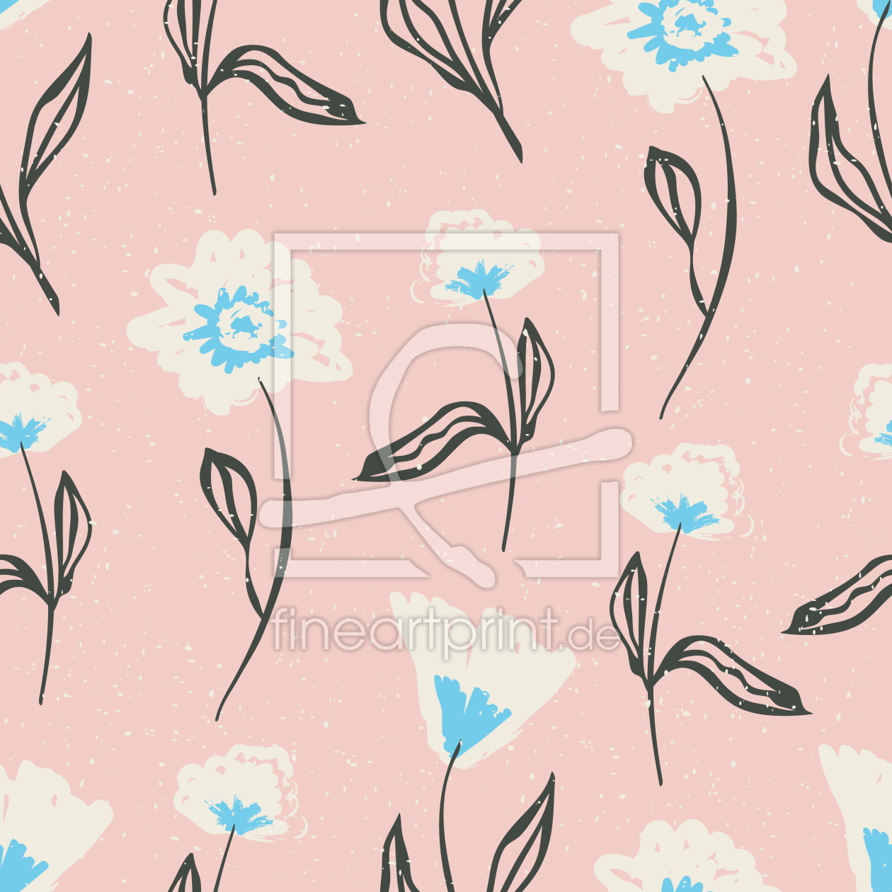 Bild-Nr.: 9009937 Handgezeichneten Blüten erstellt von patterndesigns-com