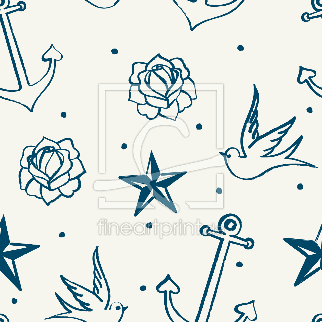 Bild-Nr.: 9010054 Nautische Tattoos erstellt von patterndesigns-com
