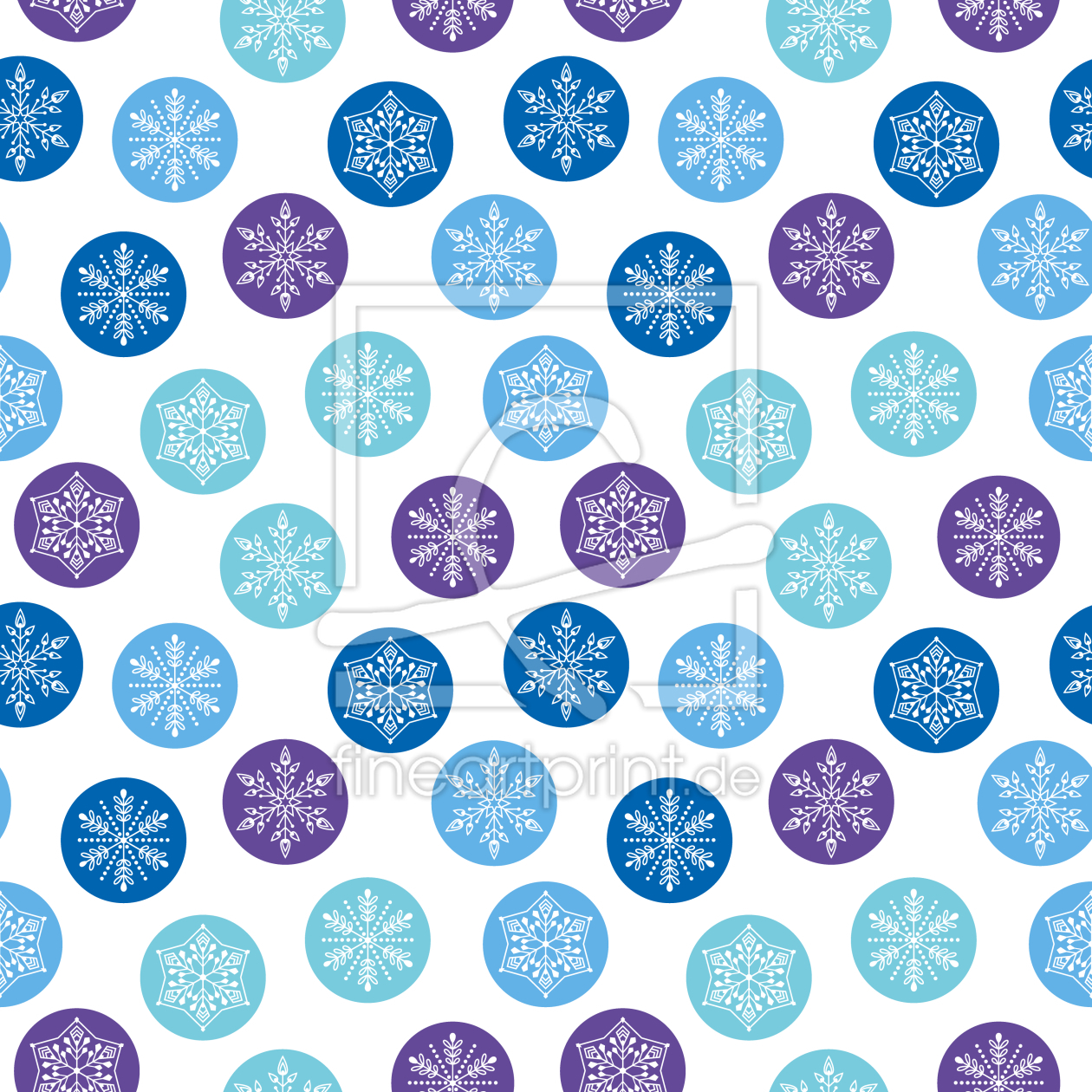 Bild-Nr.: 9010093 Abgerundete Schneeflocken erstellt von patterndesigns-com