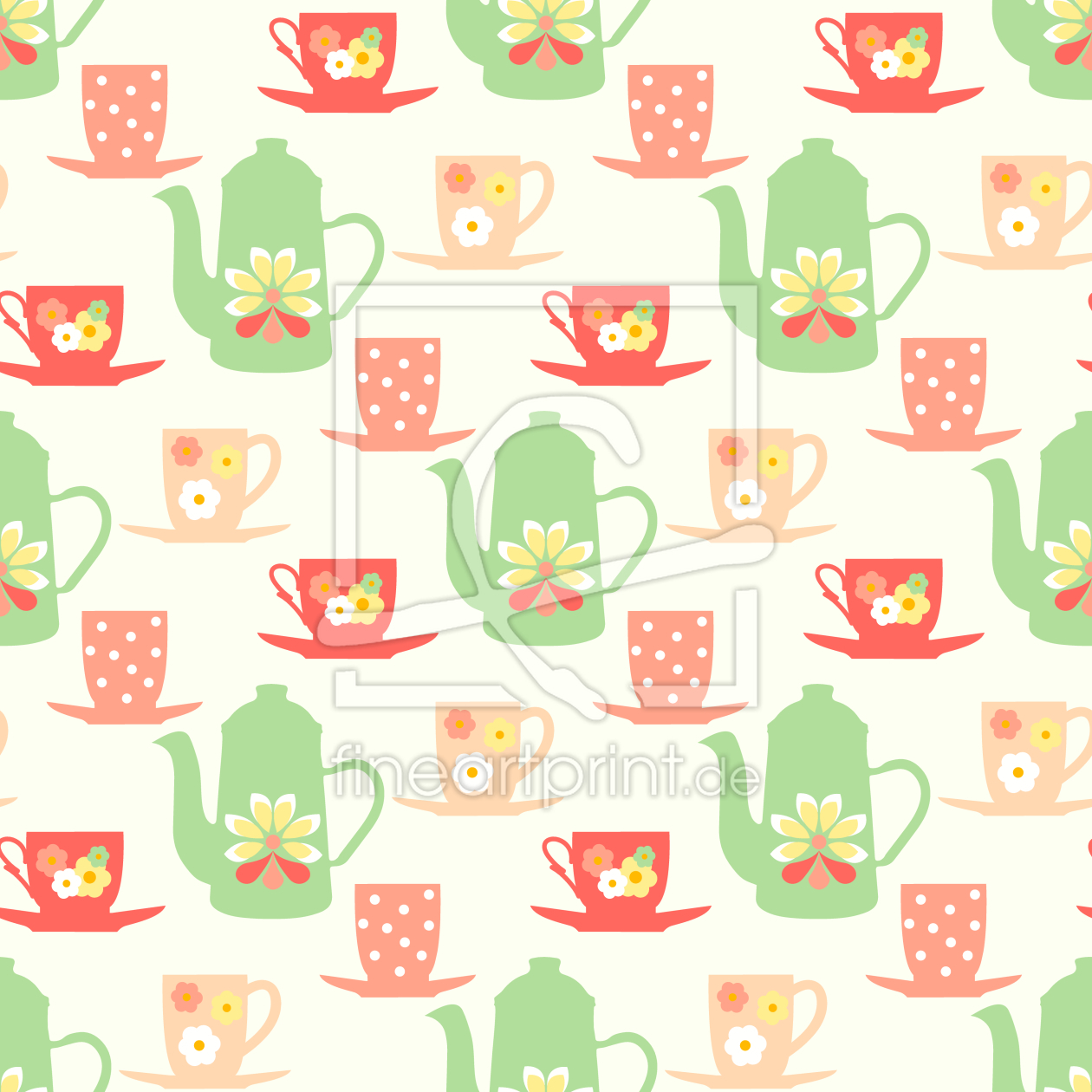 Bild-Nr.: 9010098 Sweet Sixties Tea Time erstellt von patterndesigns-com