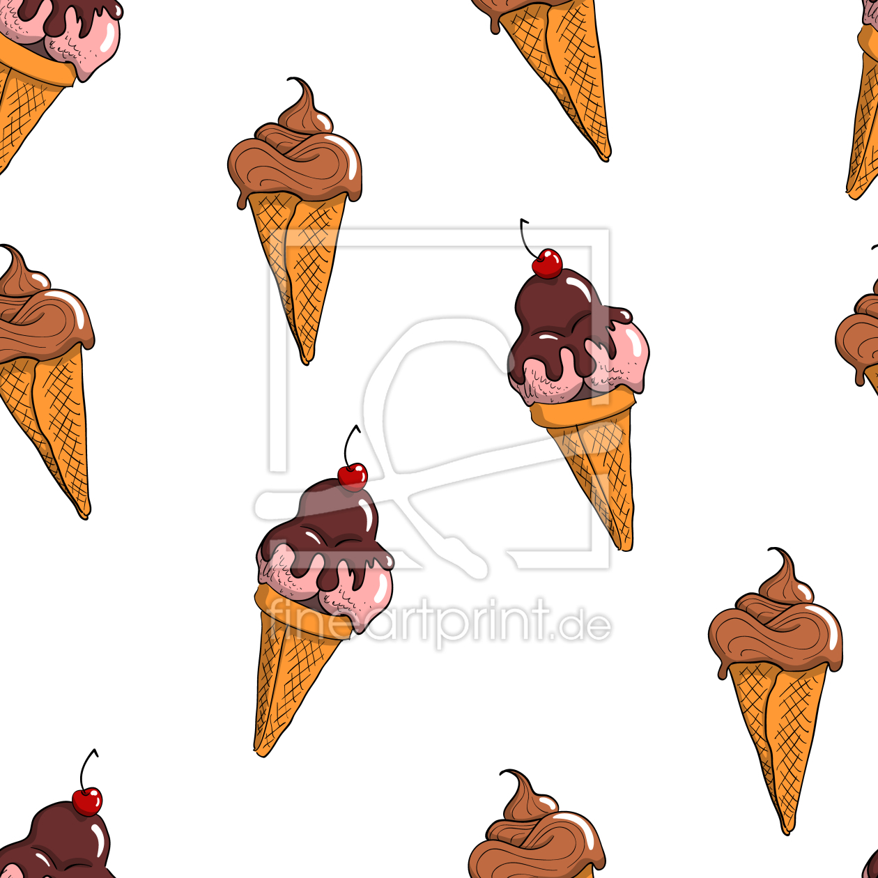 Bild-Nr.: 9010173 Eistüte erstellt von patterndesigns-com