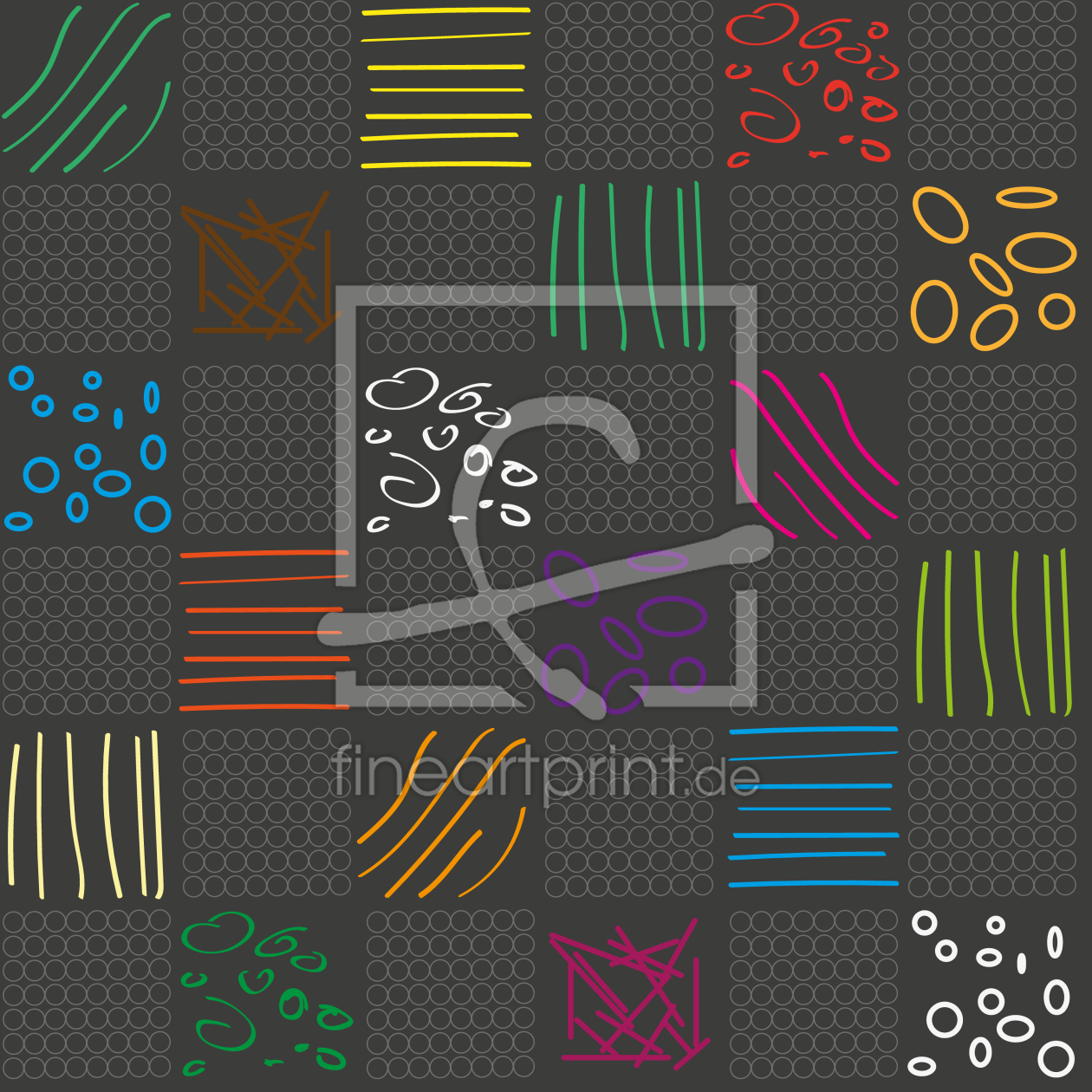 Bild-Nr.: 9010202 Doodle Karo erstellt von patterndesigns-com