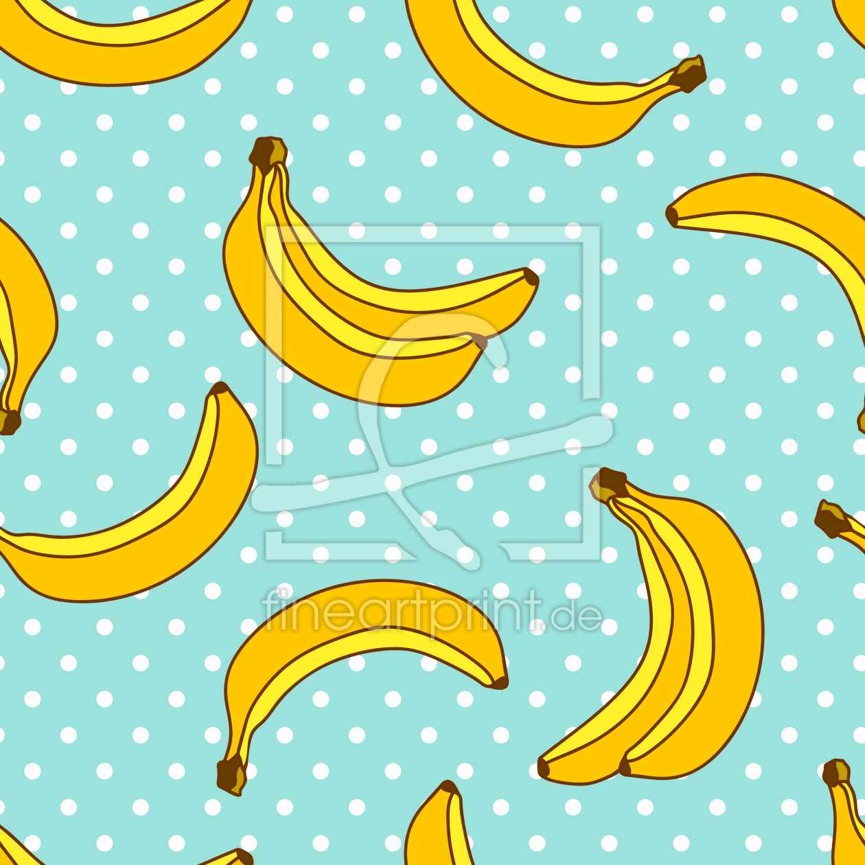 Bild-Nr.: 9010205 Bananen Polkadot erstellt von patterndesigns-com