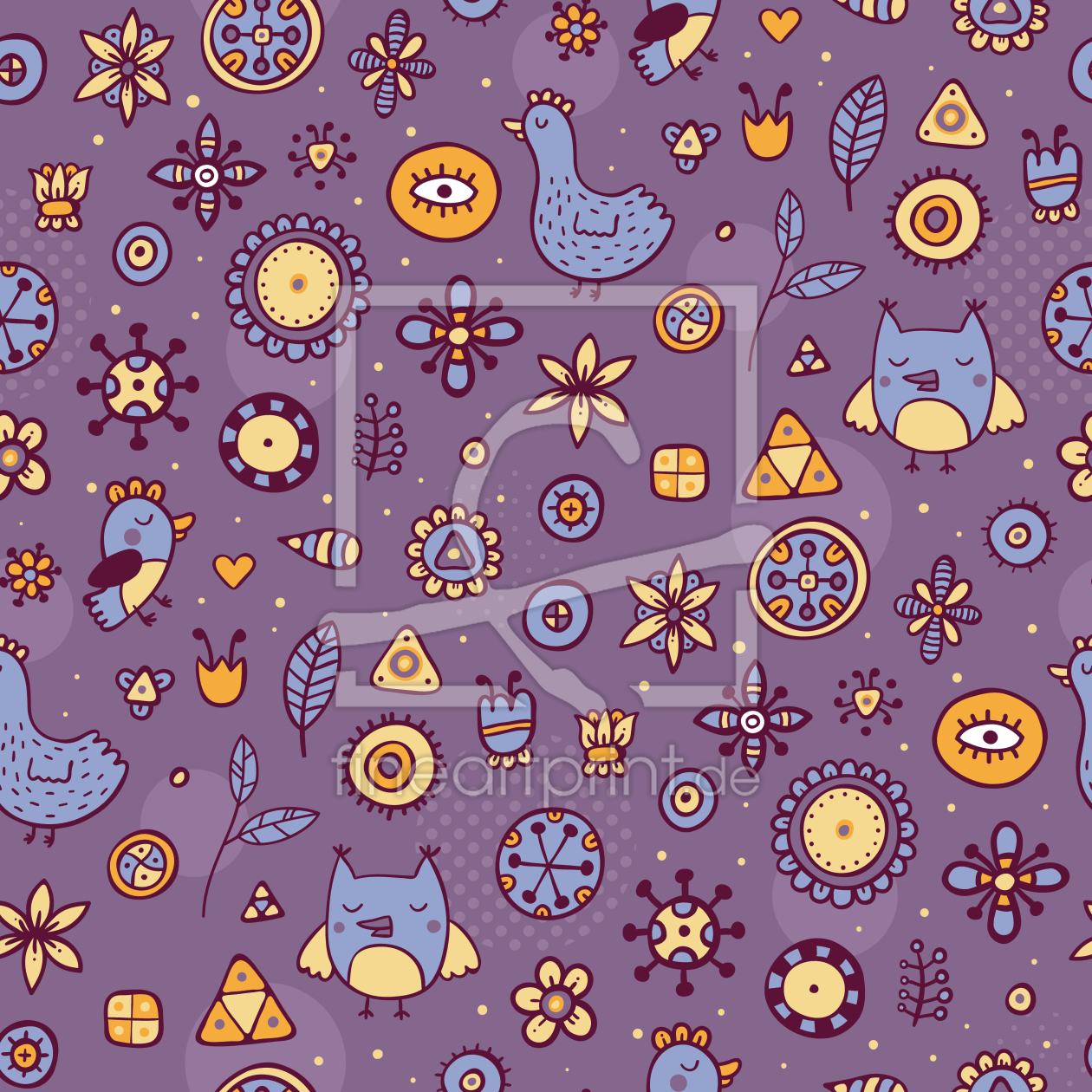 Bild-Nr.: 9010212 Piepmatz Doodle erstellt von patterndesigns-com