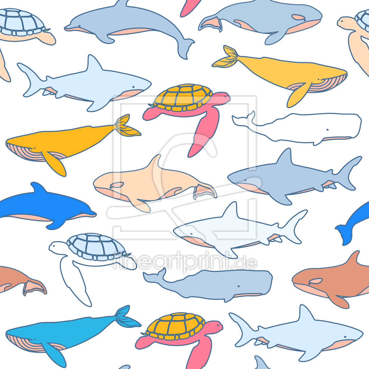 Bild-Nr.: 9010255 Suche Nach Meerestieren erstellt von patterndesigns-com