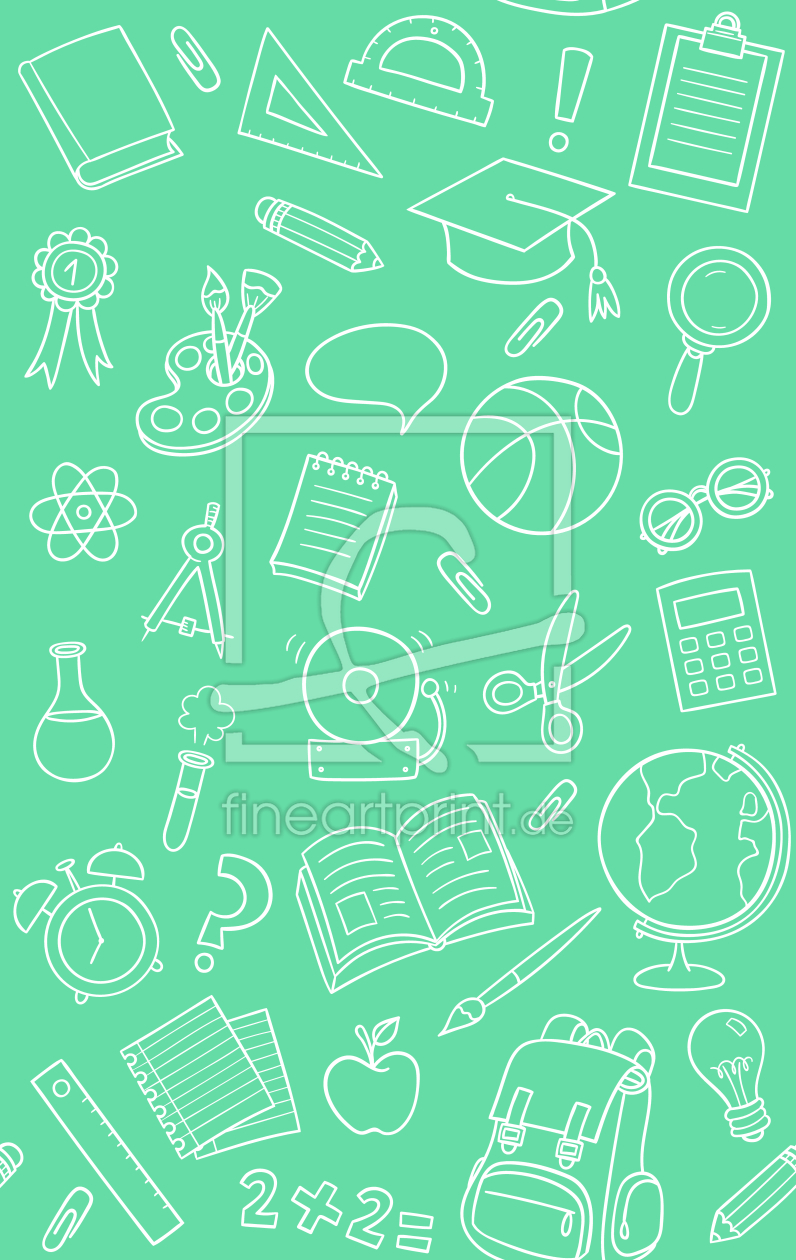 Bild-Nr.: 9010282 Schulsachen erstellt von patterndesigns-com