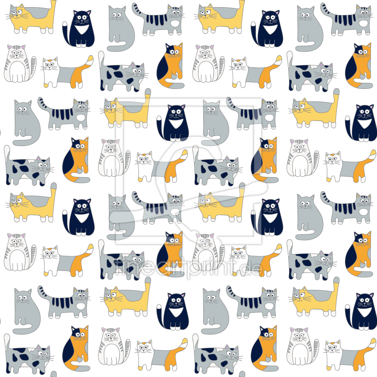 Bild-Nr.: 9010321 Katzenfreunde erstellt von patterndesigns-com