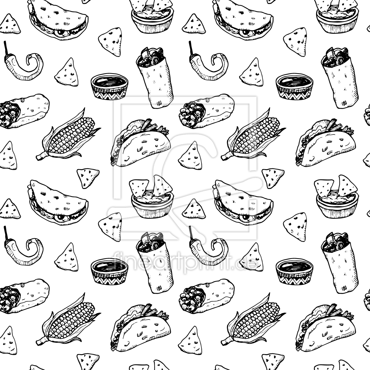 Bild-Nr.: 9010341 Mexikanisches Essen erstellt von patterndesigns-com